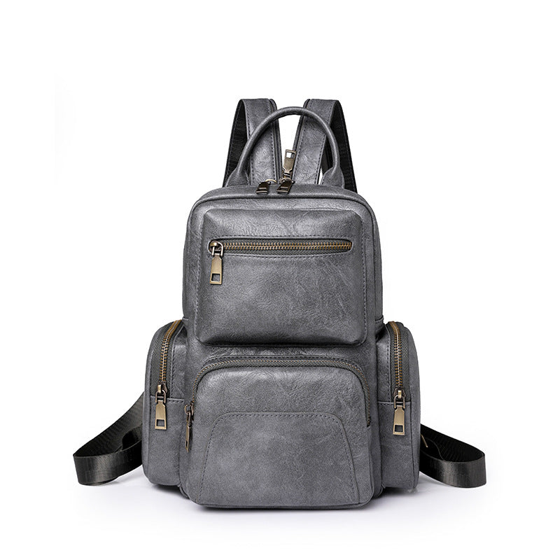 Retro PU small backpack