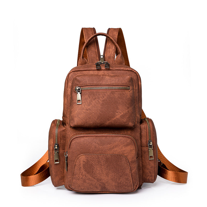 Retro PU small backpack
