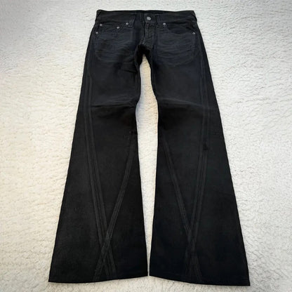 Retro punk American-style jeans