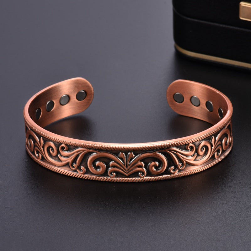 Retro Pure Copper Magnetic Bracelet