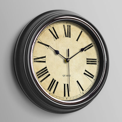 Retro Quartz Wall Clock with Silent Movement
