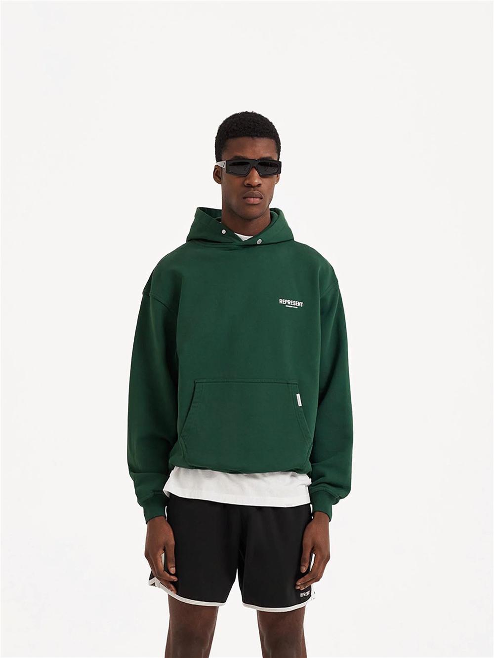 Retro Reflective Print Hooded Sweatshirt