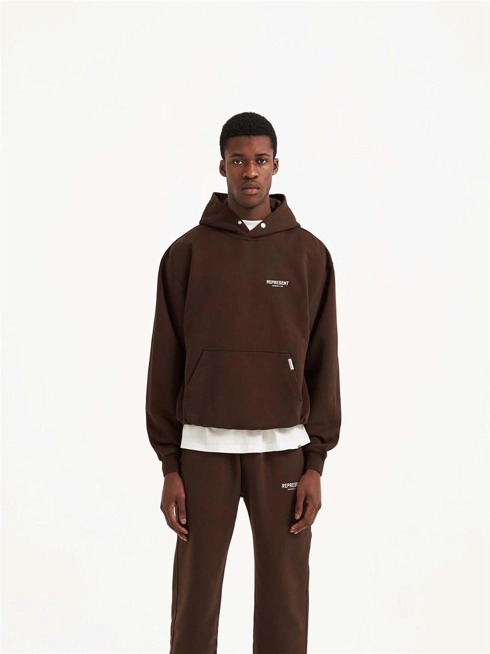 Retro Reflective Print Hooded Sweatshirt