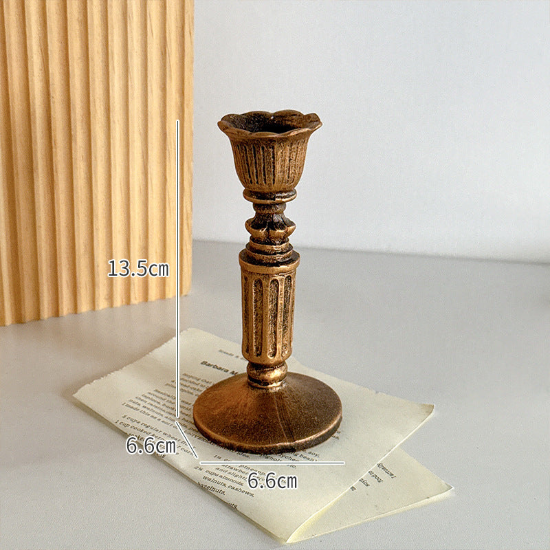 Retro Resin Candle Holder for Table Decor