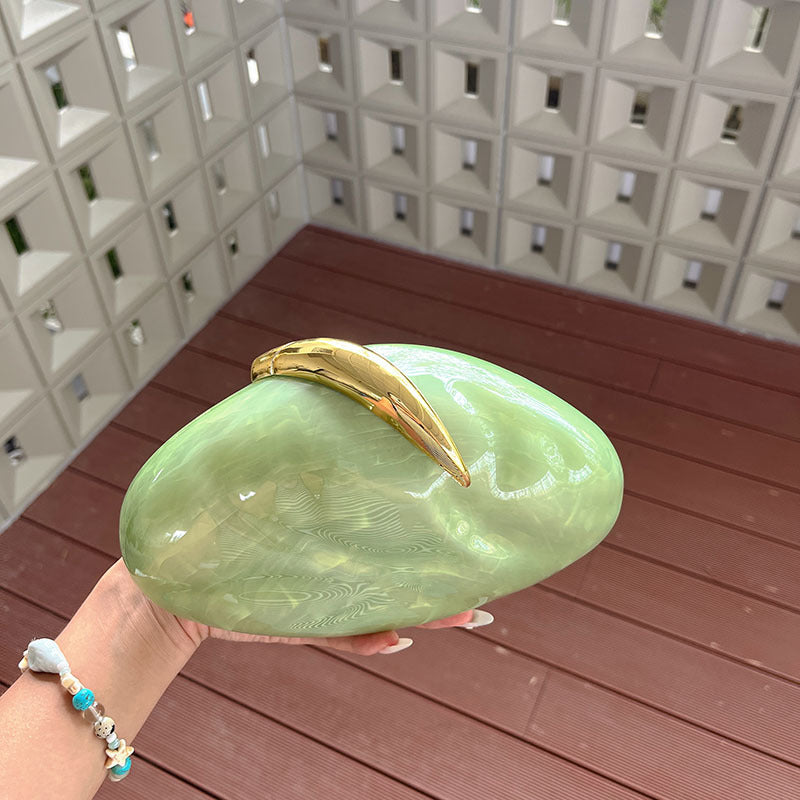 Retro Resin Transparent Waterdrop Evening Bag