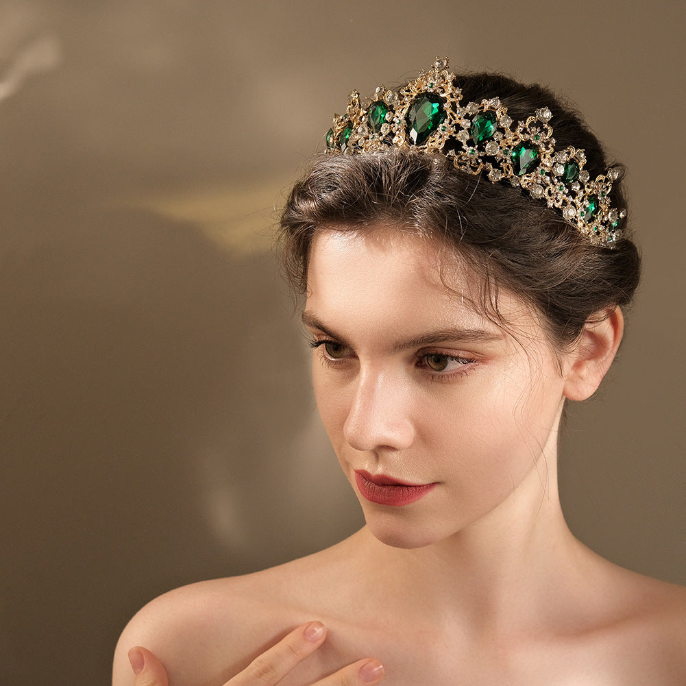 Retro rhinestone crown