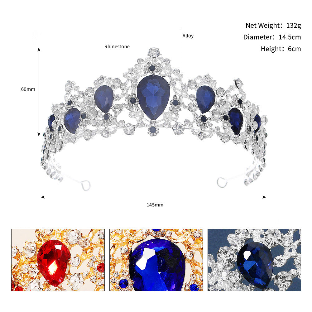 Retro rhinestone crown