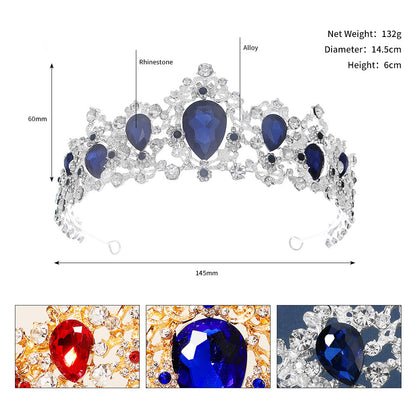 Retro rhinestone crown