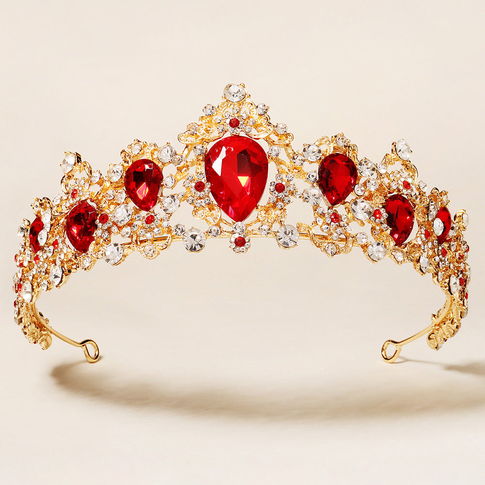 Retro rhinestone crown