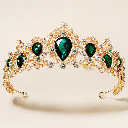 Retro rhinestone crown