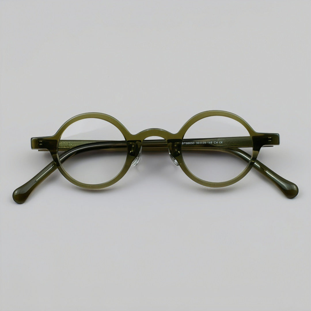 Retro Round Acetate Eyeglass Frames