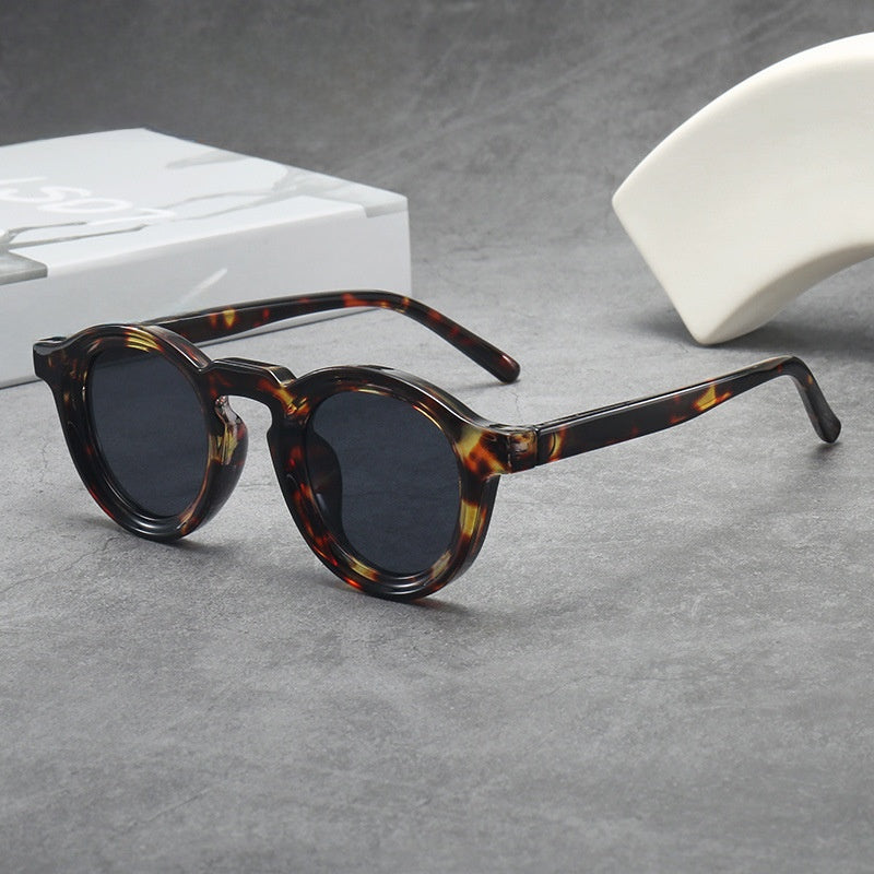 Retro Round Frame UV400 Sunglasses