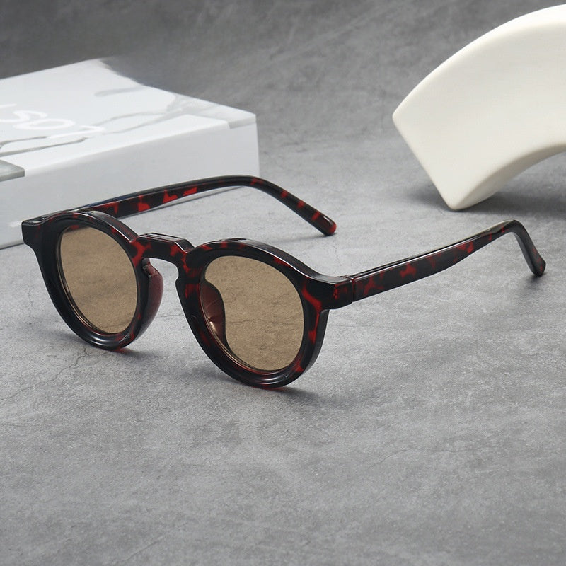 Retro Round Frame UV400 Sunglasses