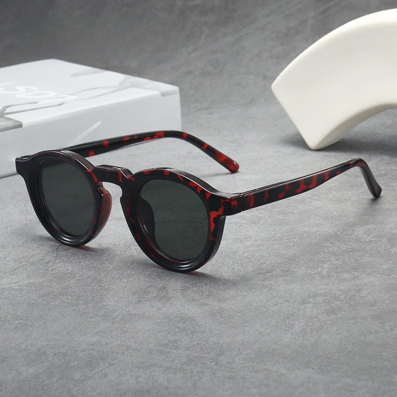 Retro Round Frame UV400 Sunglasses