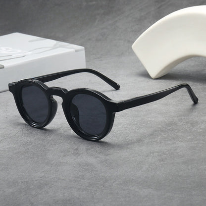 Retro Round Frame UV400 Sunglasses