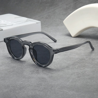 Retro Round Frame UV400 Sunglasses