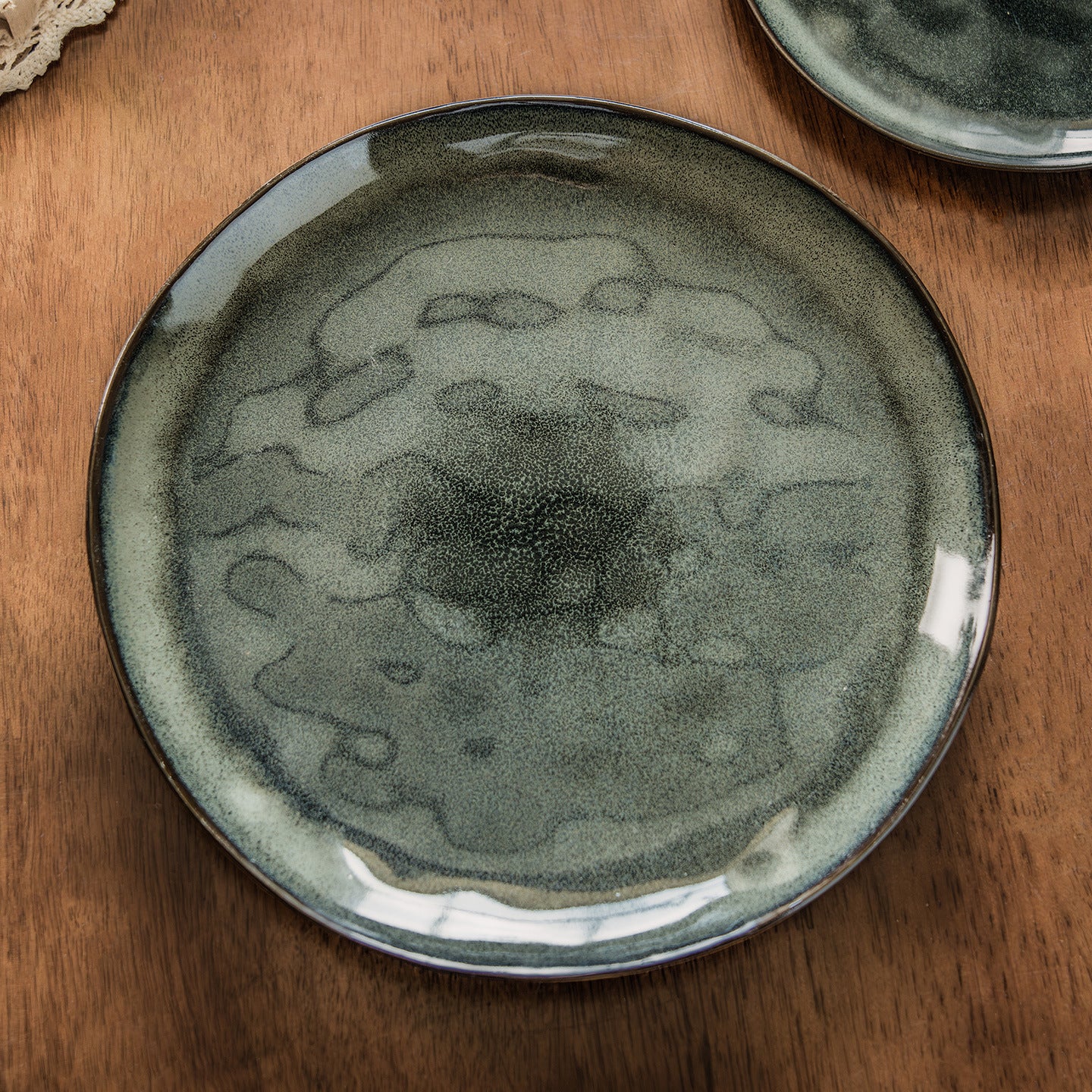 Retro Round Plate