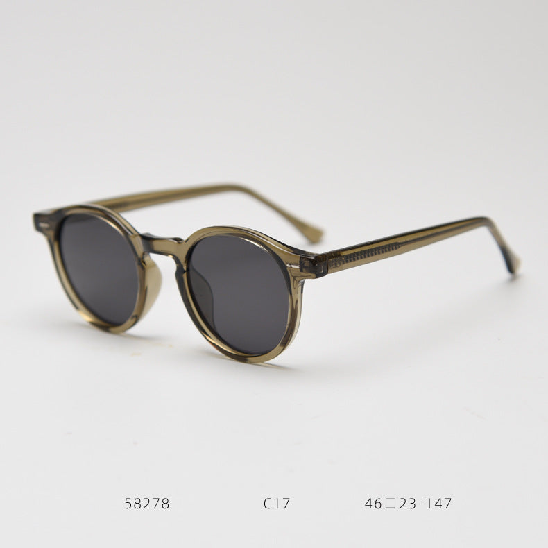Retro Round Polarized Sunglasses UV400 Protection