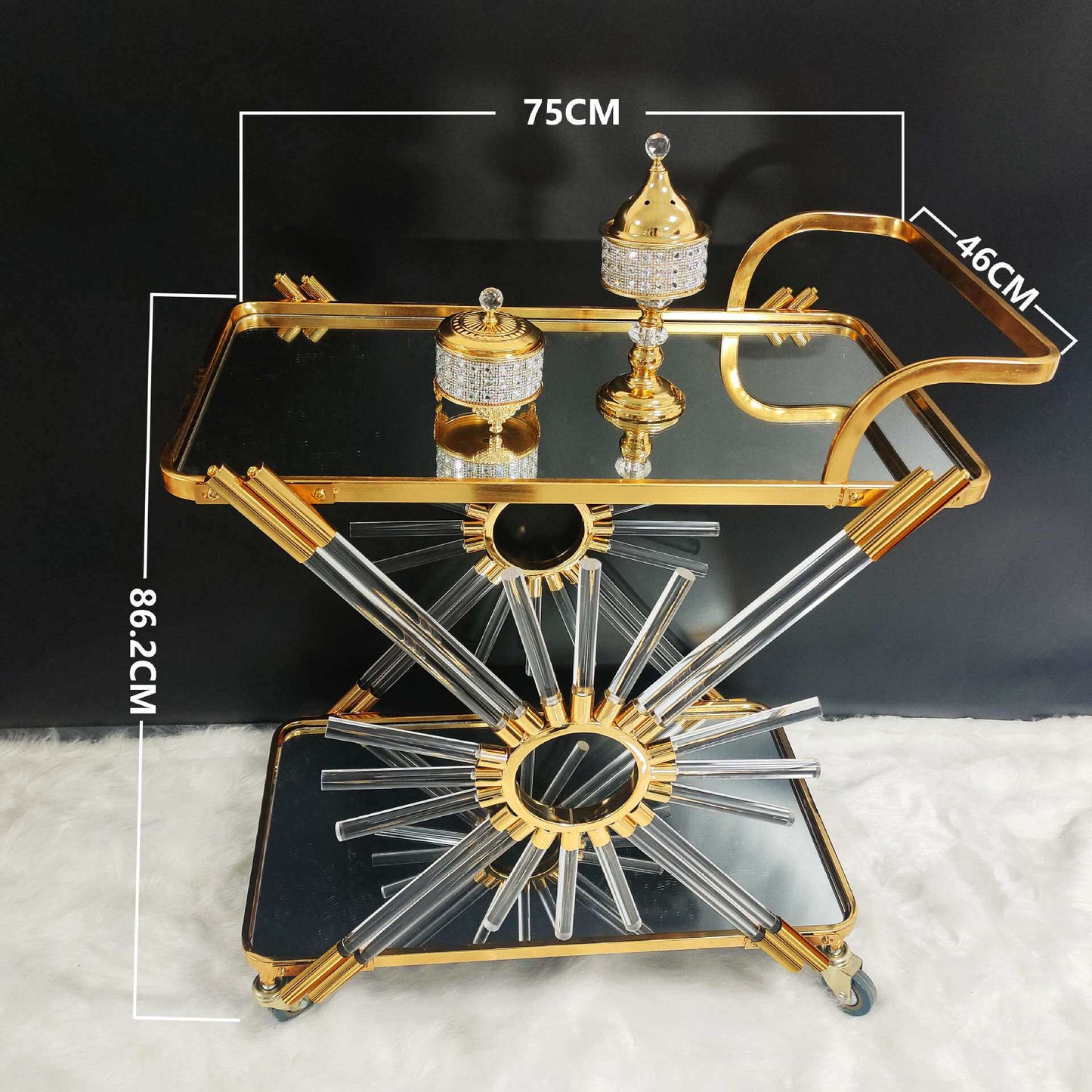 Retro Serving Cart for Restaurants