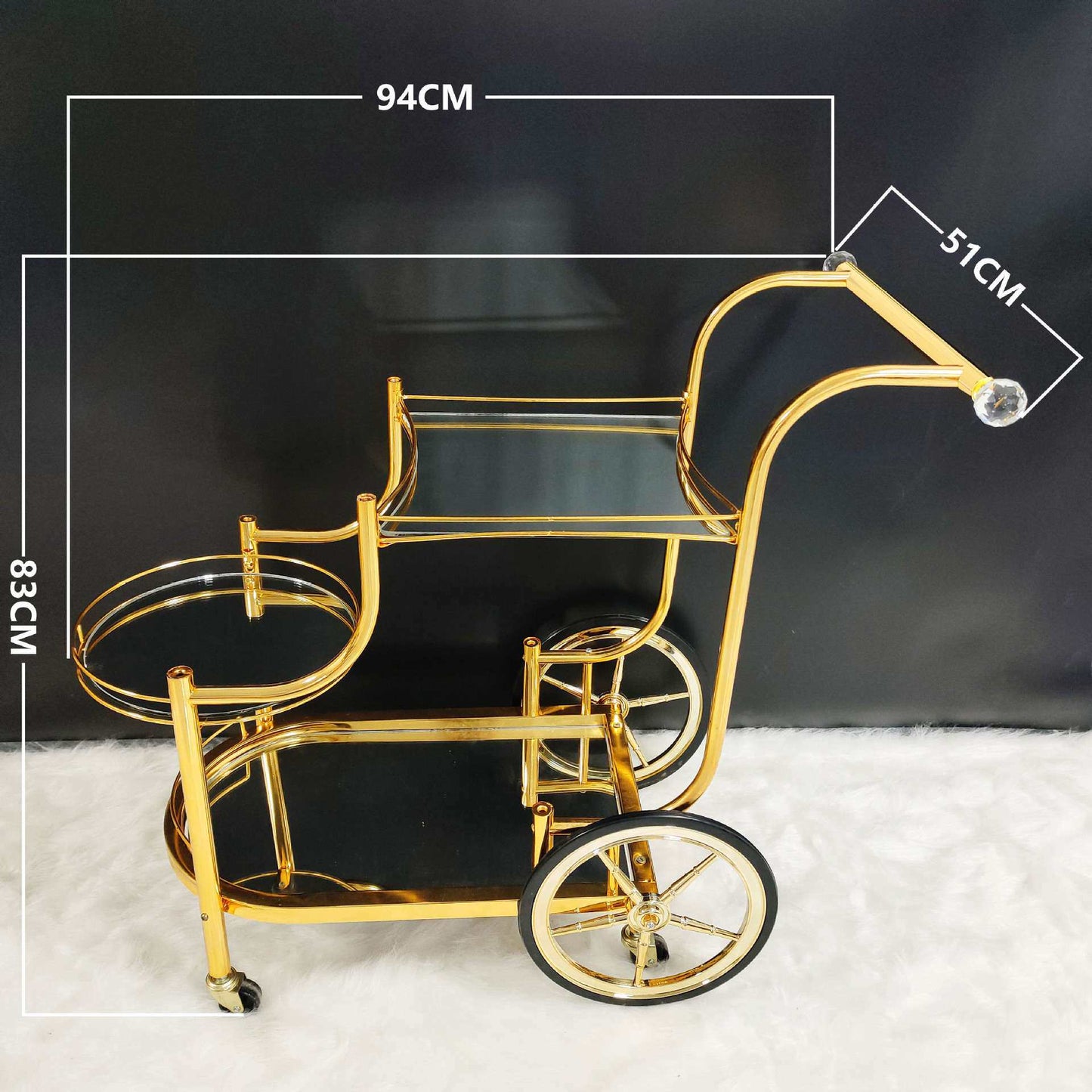 Retro Serving Cart for Restaurants