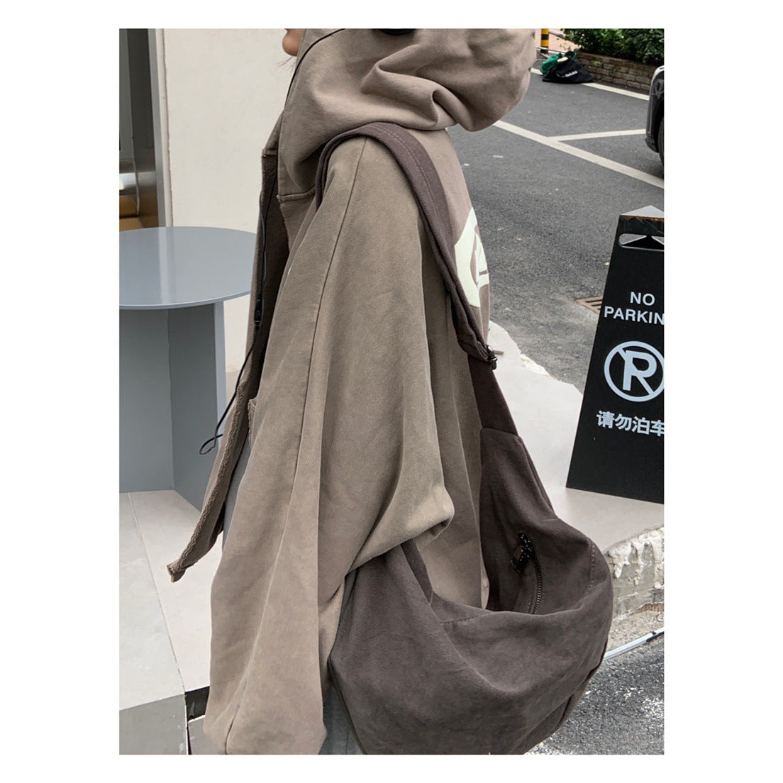 Retro single-shoulder crossbody canvas bag