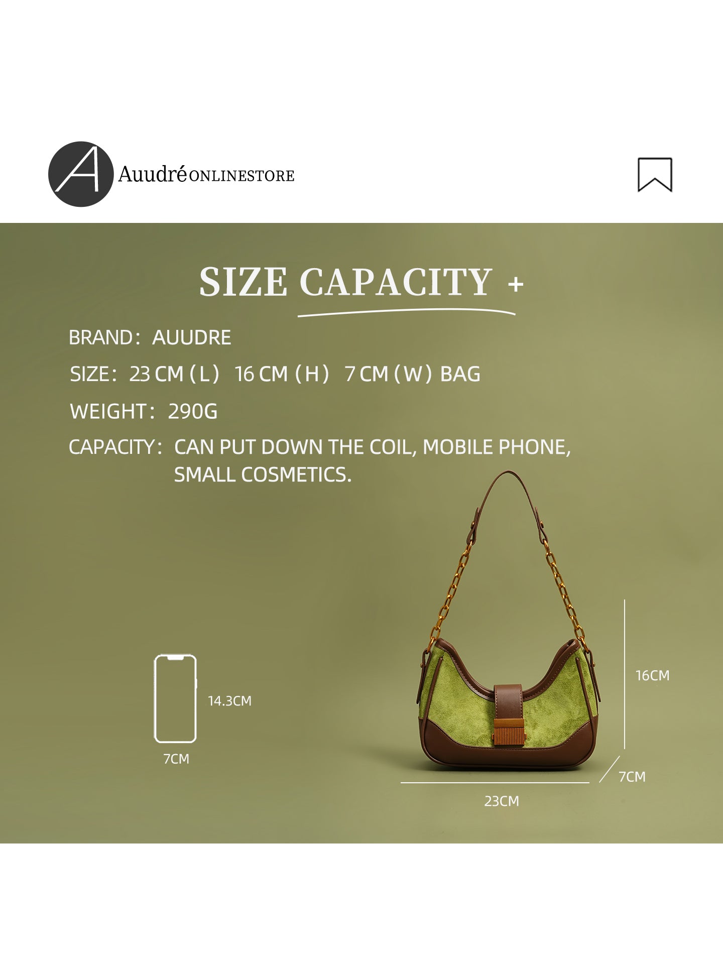 Retro single-shoulder underarm bag