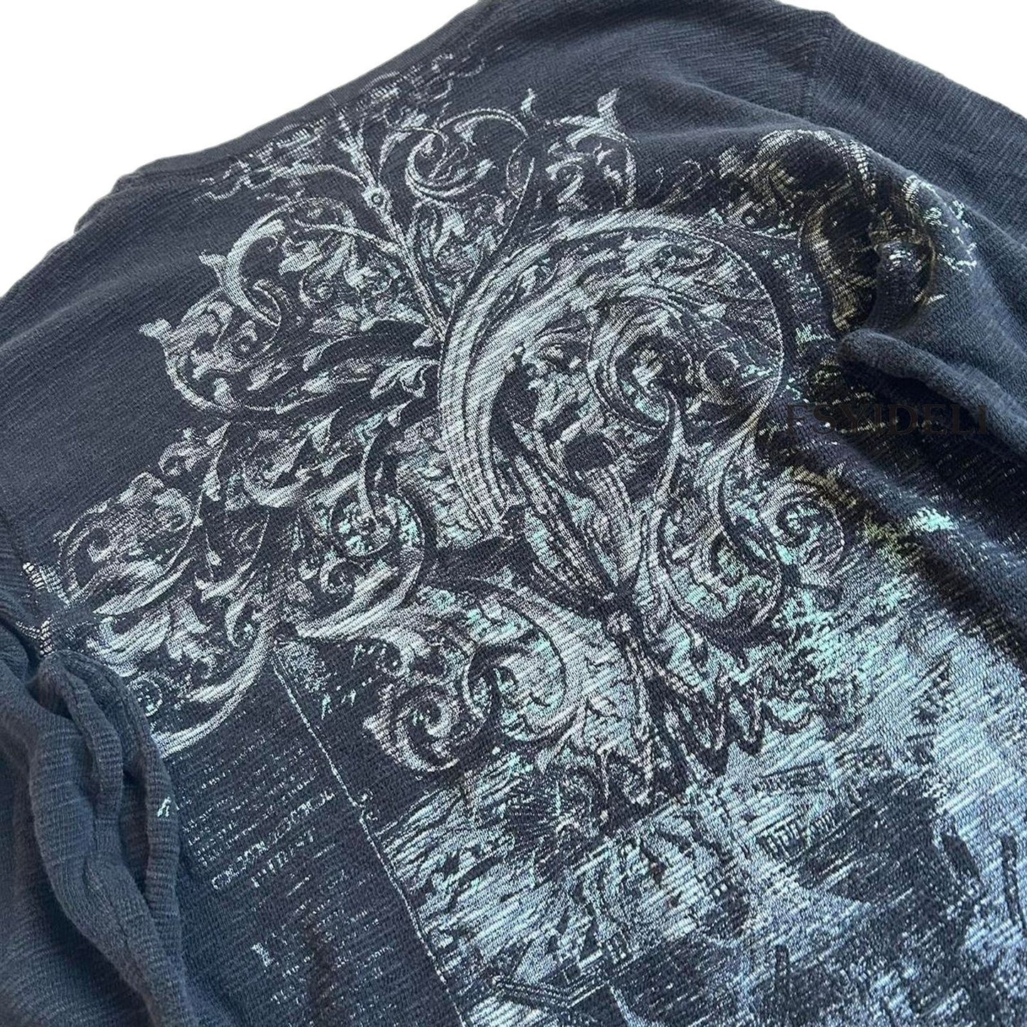 Retro Skull Print Long Sleeve T-shirt