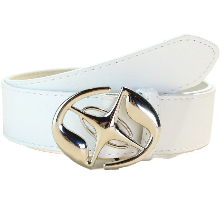 Retro smooth buckle belt