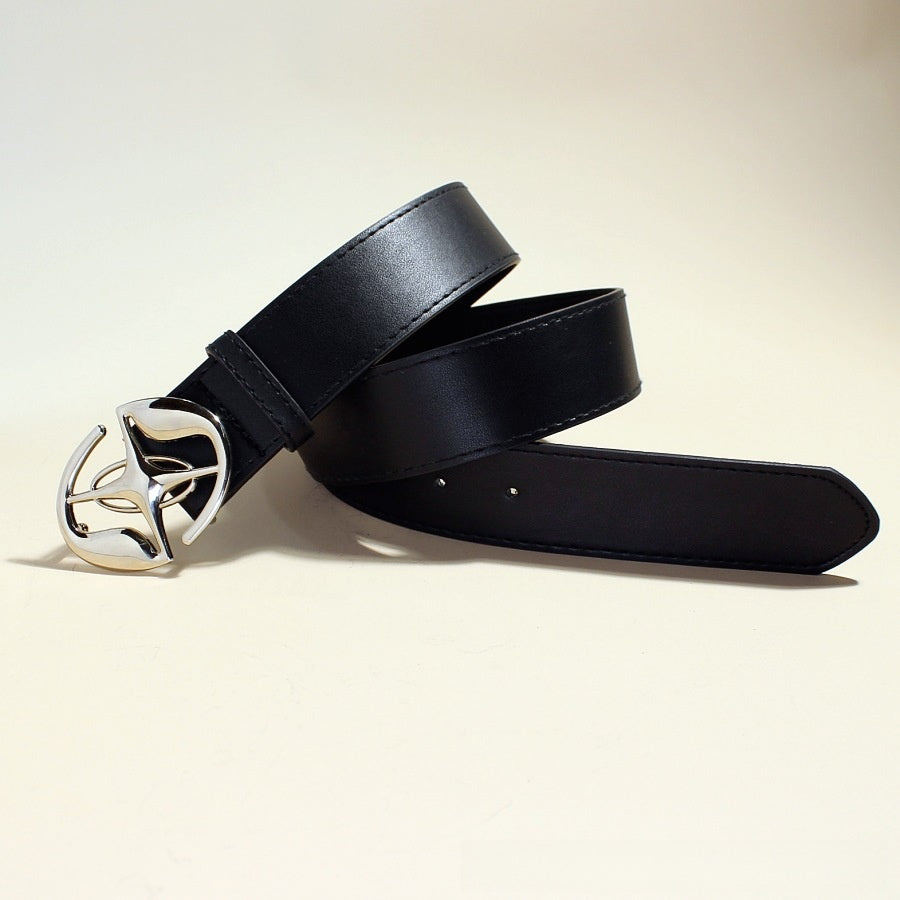 Retro smooth buckle belt