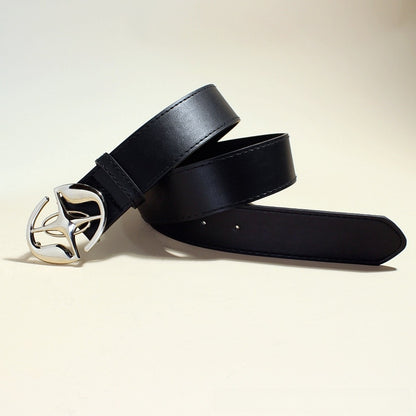 Retro smooth buckle belt