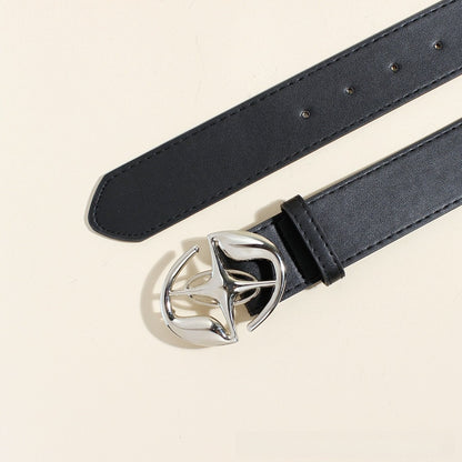 Retro smooth buckle belt