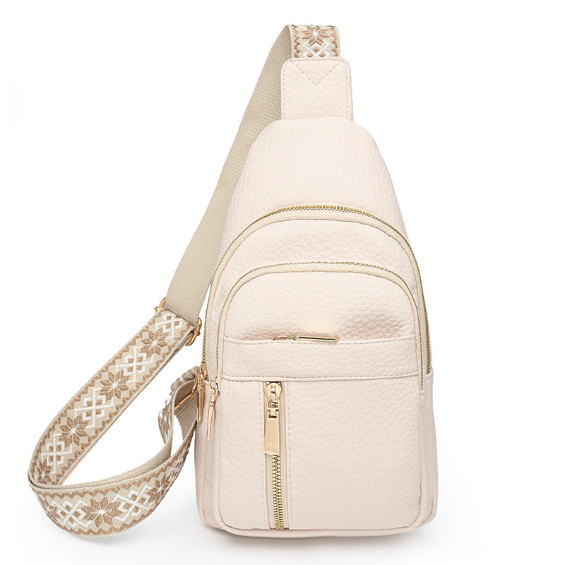 Retro Soft Leather Chest Bag
