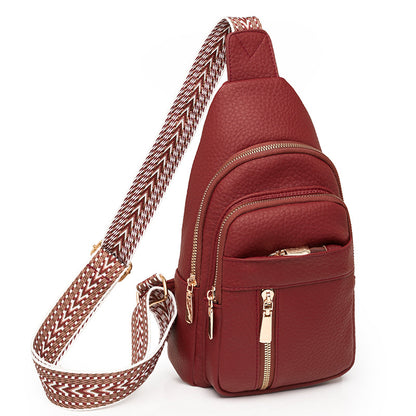 Retro Soft Leather Chest Bag
