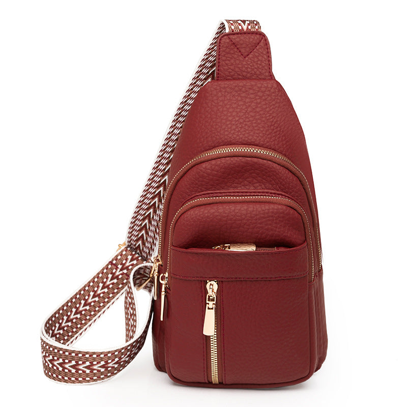 Retro Soft Leather Chest Bag