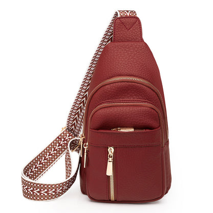 Retro Soft Leather Chest Bag