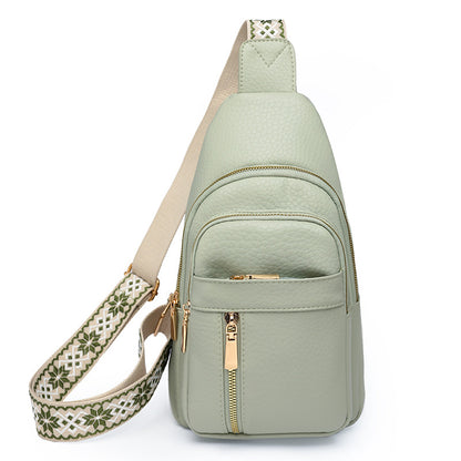 Retro Soft Leather Chest Bag