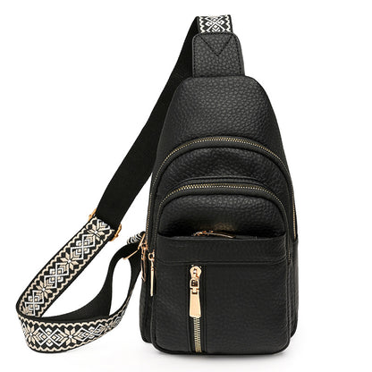 Retro Soft Leather Chest Bag
