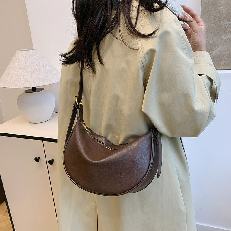 Retro Soft Leather Crossbody Bag