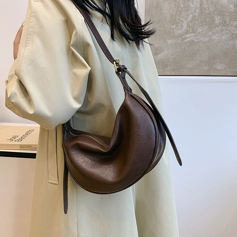Retro Soft Leather Crossbody Bag