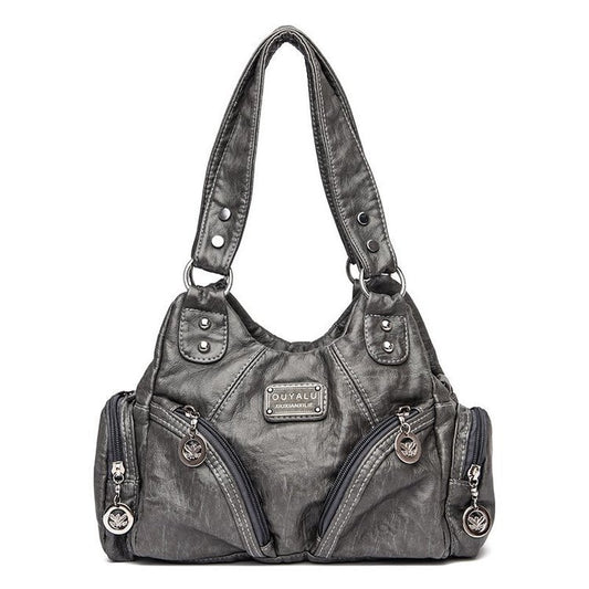 Retro Soft Leather Crossbody Bag