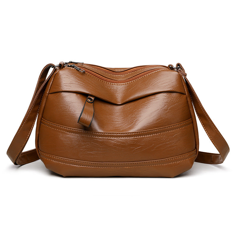 Retro Soft Leather Crossbody Bag