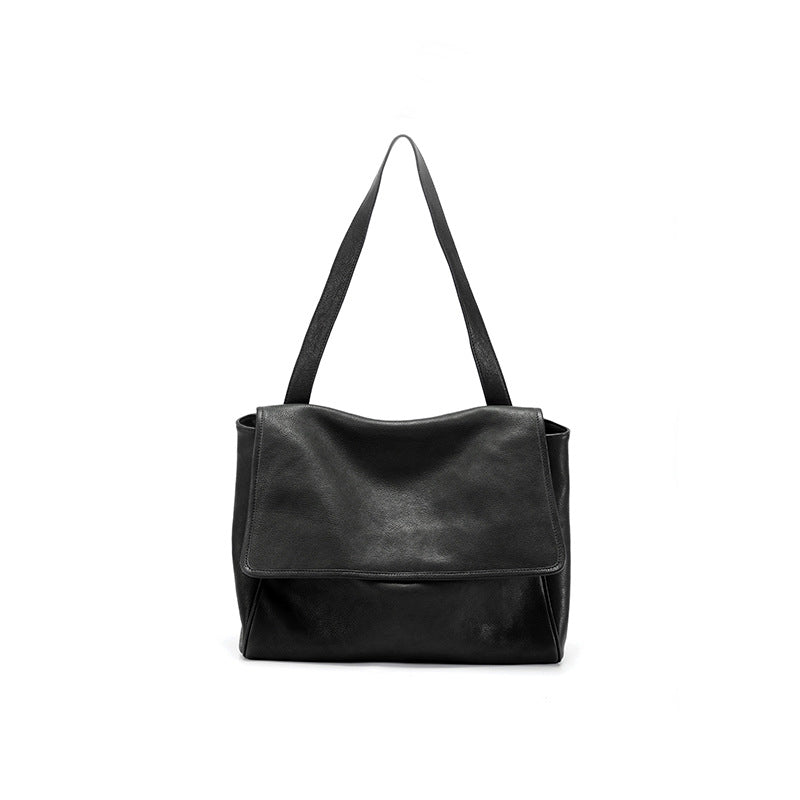 Retro Soft Leather Messenger Bag for Women