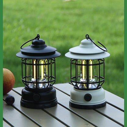 Retro Solar Rechargeable Camping Lantern