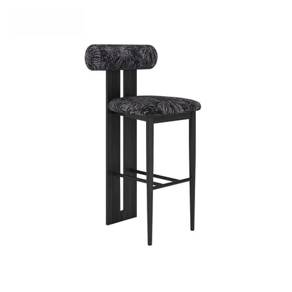 Retro Solid Wood Bar Chair
