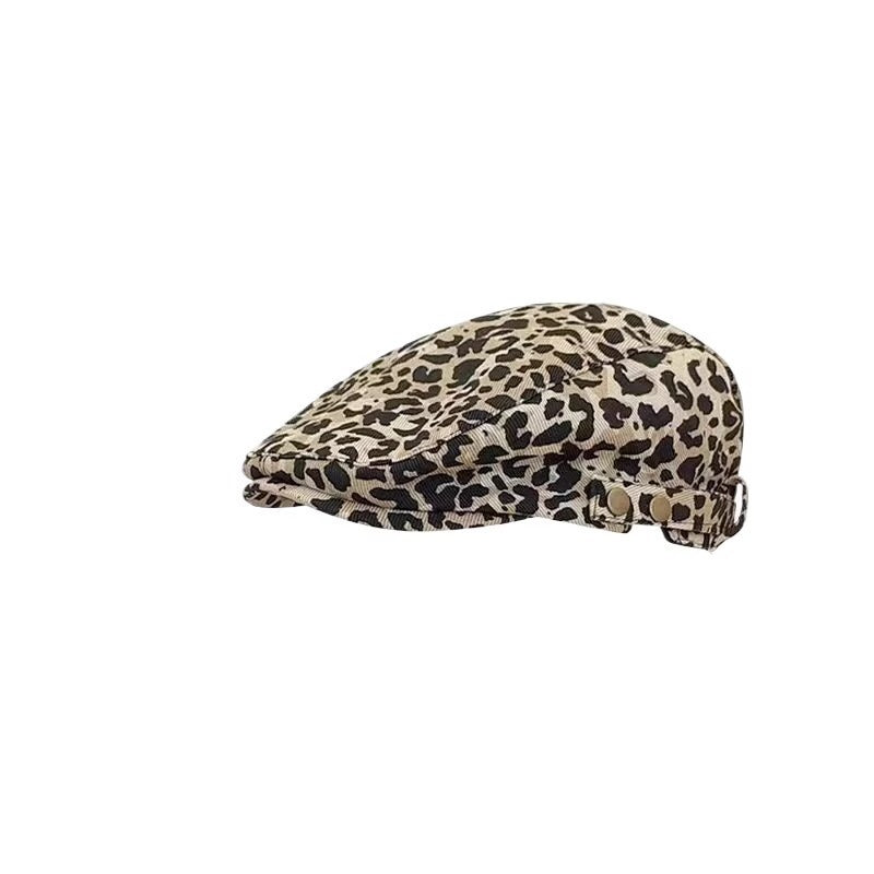 Retro Spice girl leopard print front hat