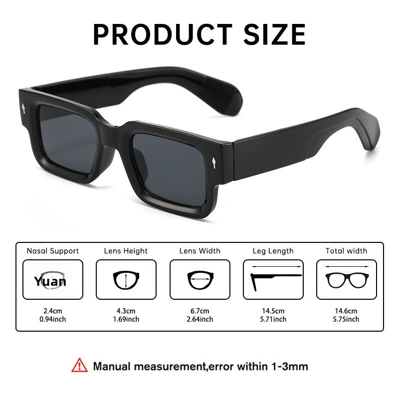 Retro square and simple sunglasses