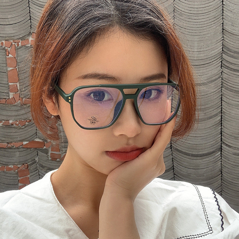 Retro Square Anti Blue Light Glasses Frame