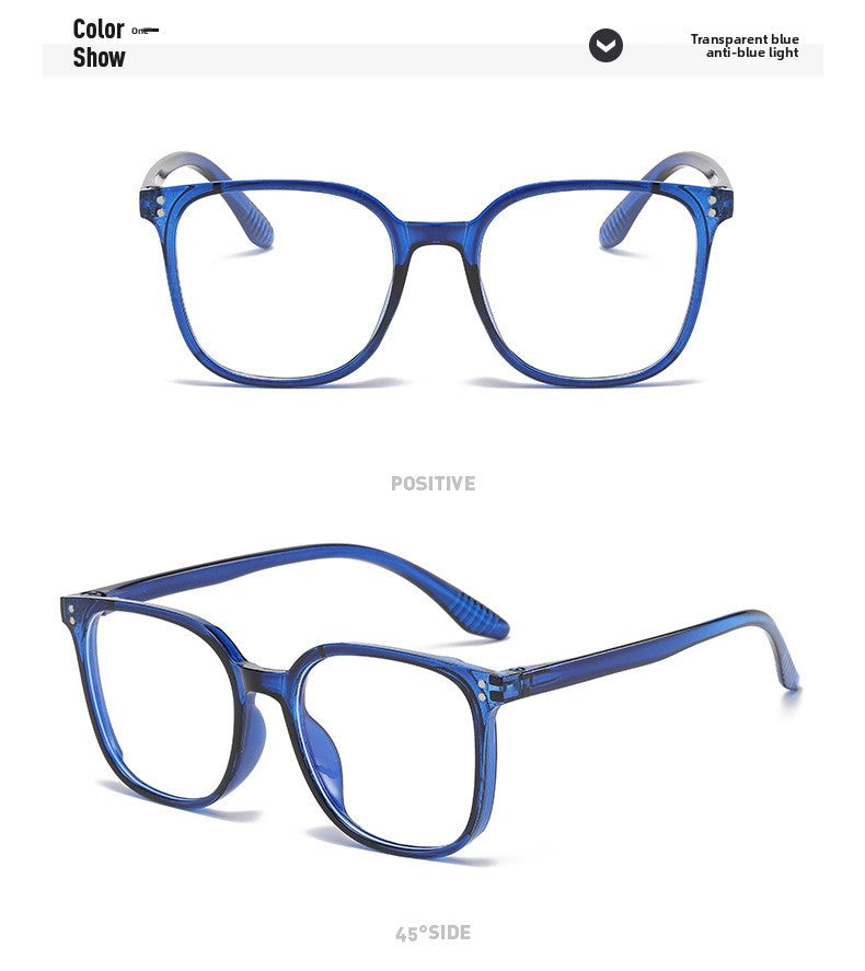 Retro Square Blue Light Blocking Glasses Frame