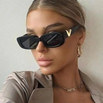 Retro Square Frameless Sunglasses