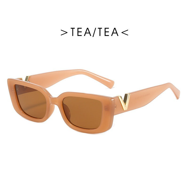 Retro Square Frameless Sunglasses